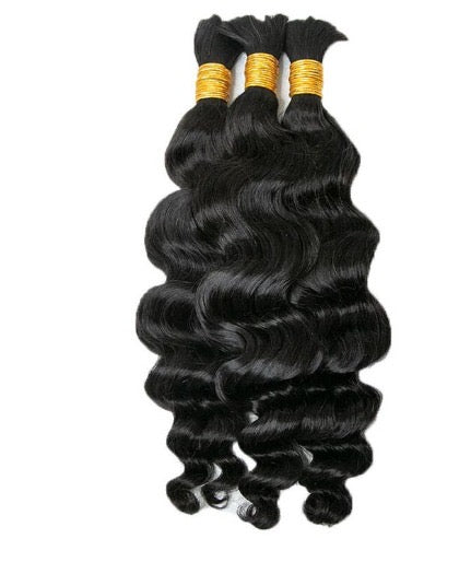 Bundled Pure Virgin Base Curls / 100 grams (HUMAN HAIR BULK)