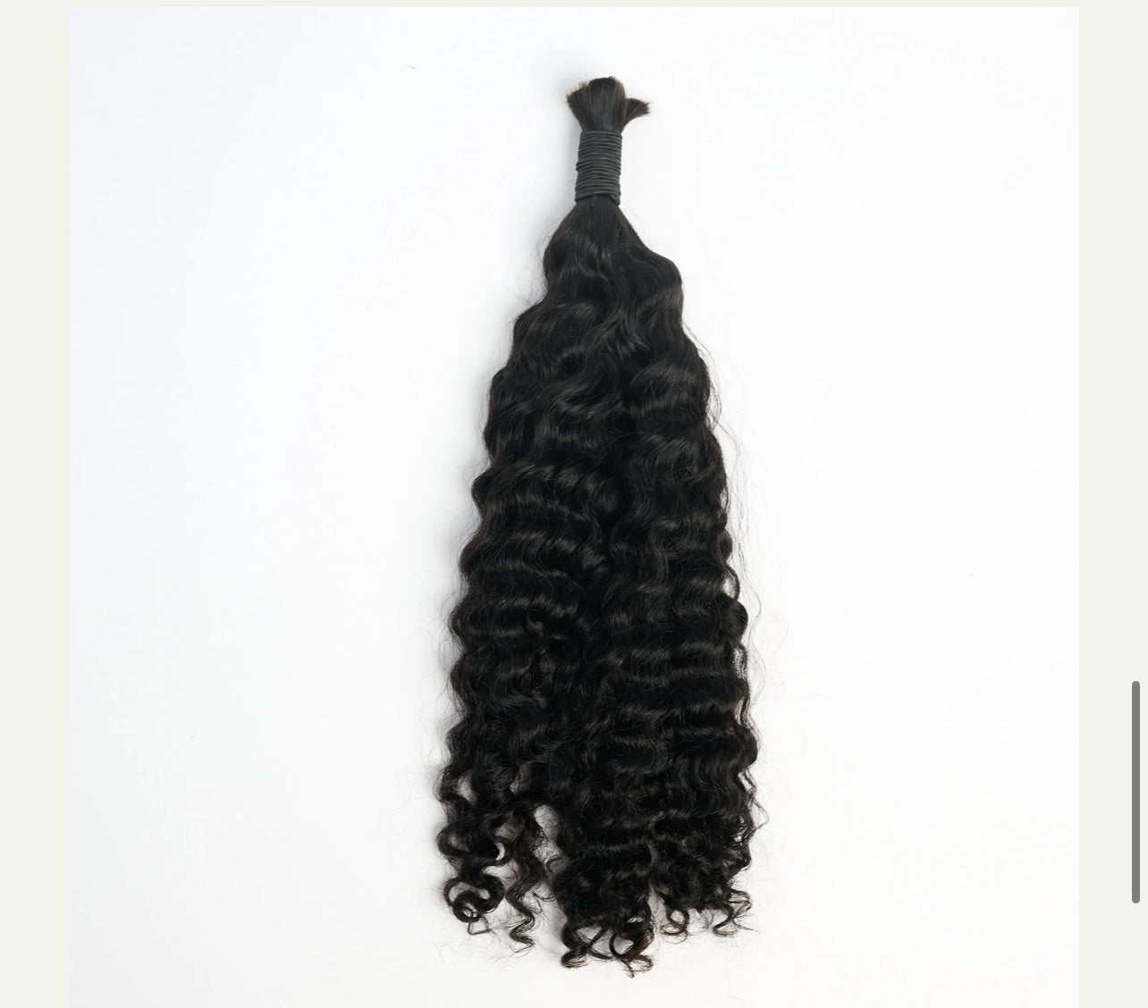 Bundled Pure Virgin Base Curls / 100 grams (HUMAN HAIR BULK)