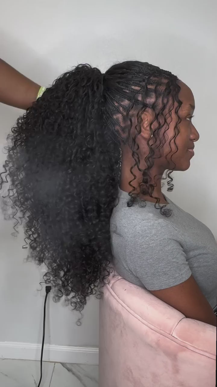 Bundled Pure Virgin Base Curls / 100 grams (HUMAN HAIR BULK)